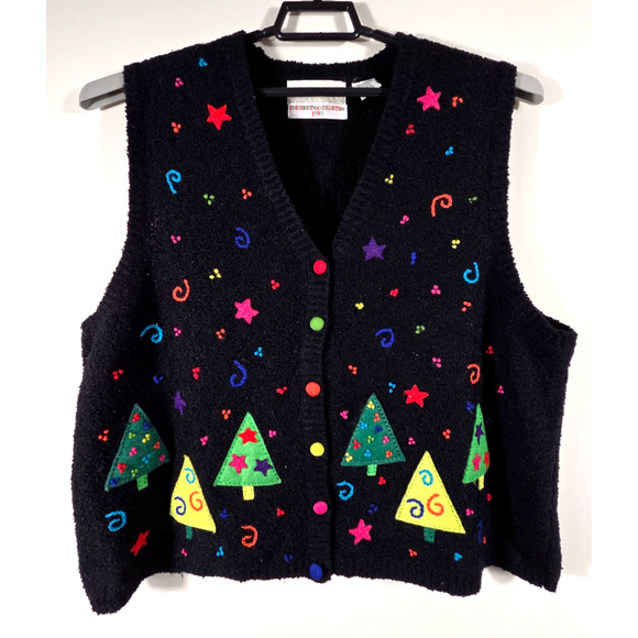 Marisa Christina Classic Christmas Collection 1999 Sweater Vest Sz L XL Vintage - Picture 1 of 7